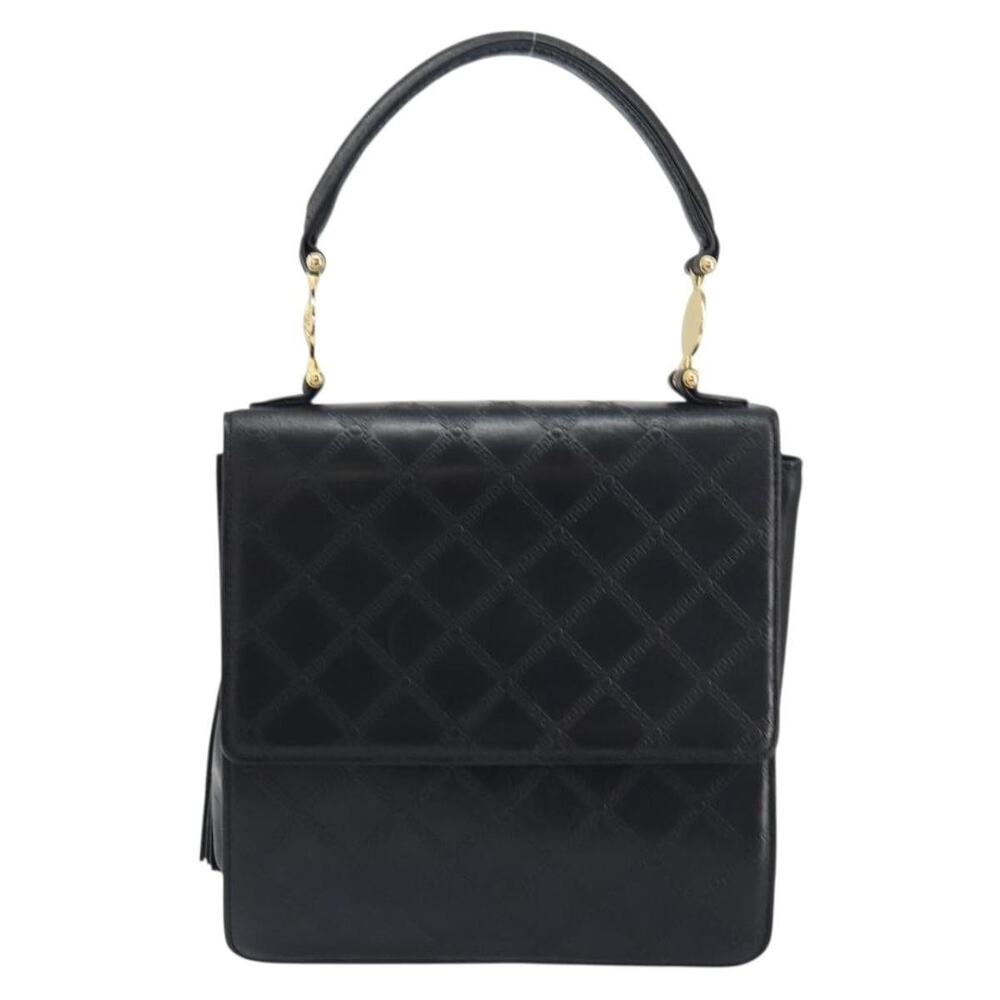 Versace Leather Handbag Black
